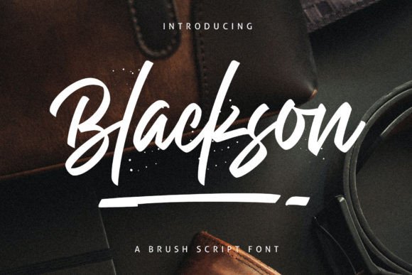 Blackson: A Stylish Brush Handwriting Font for Makers and Designers