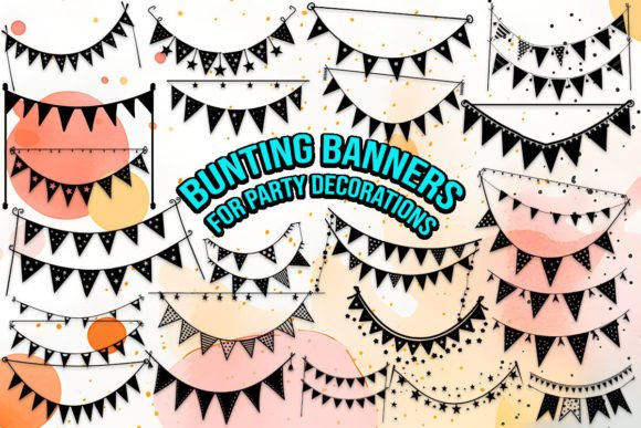 Bunting Banners for Party Decorations: A Festive Font for Celebratory Editorial Design