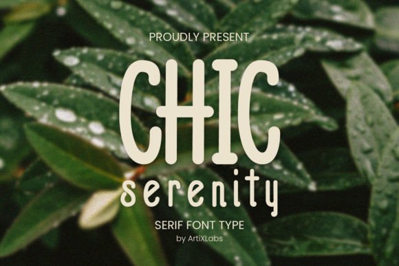 Chic Serenity: A Serif Font for Timeless Branding and Elegant Design