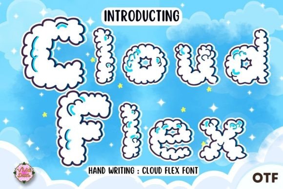 Cloud Flex: A Festive Hand-Lettered Font for Crafters and Makers