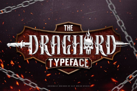 Draghord Typeface: Command Attention in Campaign Design with Bold Heroic Style