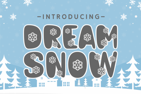 Dream Snow: A Festive Decorative Font for Business Branding