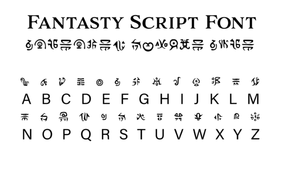 Fantasy Script 5: A Decorative Font for Dungeons & Dragons Campaigns and Fantasy Branding