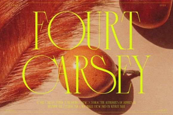 Fourt Carsey: A Sophisticated Serif Font for Elegant Branding