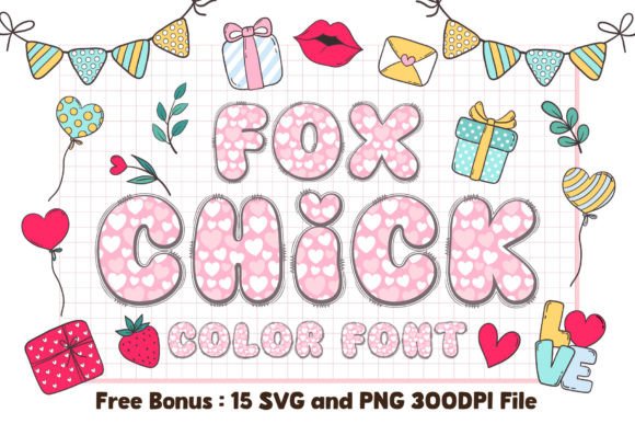 Fox Chick: A Cute Color Font for Business Branding and Marketing