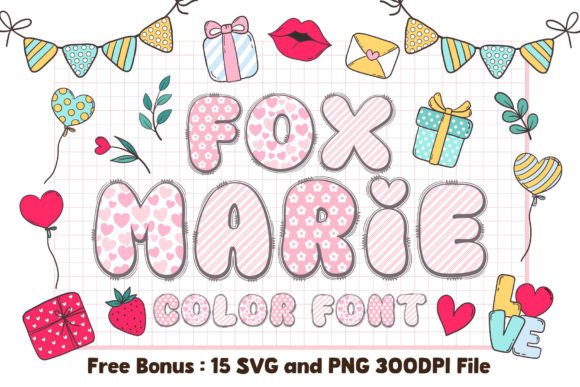 Fox Marie: A Charming Color Font for Creative Projects