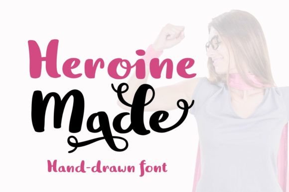 Heroine Made: A Sweet & Chubby Handwritten Font for Crafty Makers and Sellers