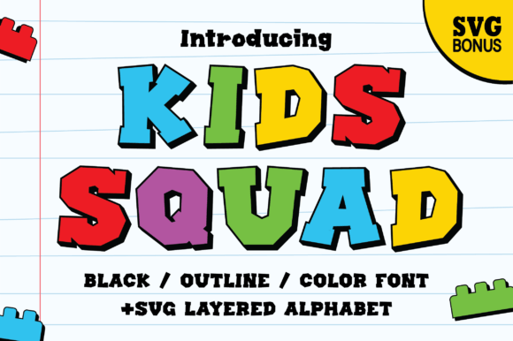 Kids Squad Font: A Fun Typeface for Creative Business Branding