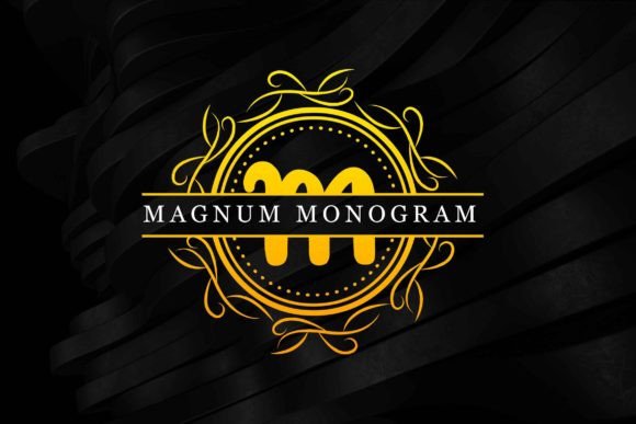 Magnum Monogram: A Luxurious Decorative Font for Real Branding Projects