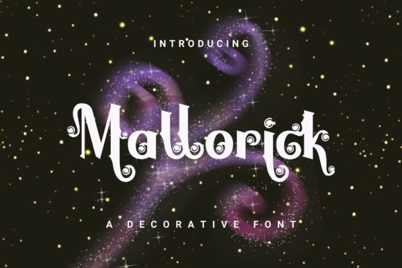 Mallorick: A Decorative Font for Handmade Business Branding and Crafts