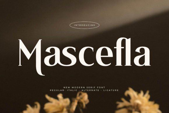 Mascefla – Luxury Serif Font for Elegant Handmade Labels and Printables
