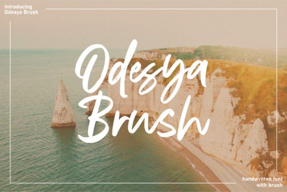 Odesya Brush: The Elegant Script Font for Sophisticated Campaign Design