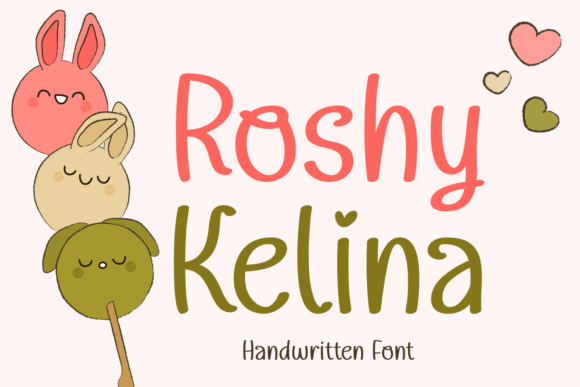 Roshy Kelina: A Cute Handwritten Font for Crafters and Product Designers