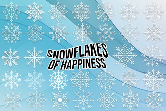 Snowflakes of Happiness: A Festive Font for Joyful Editorial Designs
