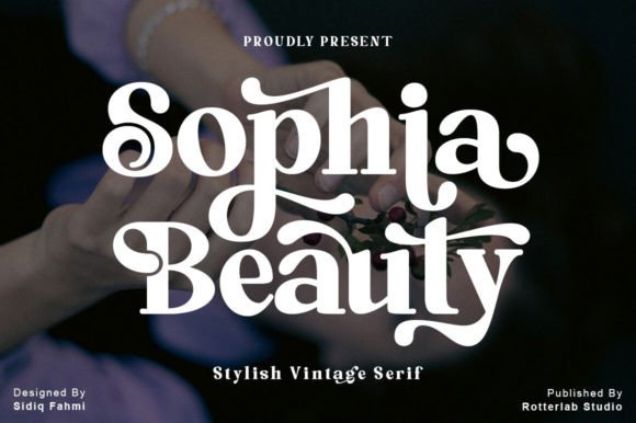 Sophia Beauty: A Modern Serif Font for Elegant Handmade Branding