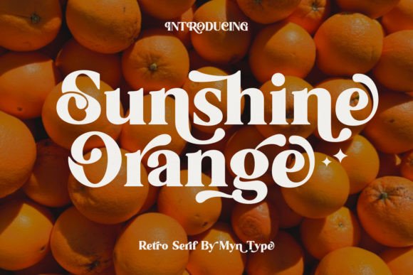Sunshine Orange: A Serif Font for Handmade Labels and Elegant Designs