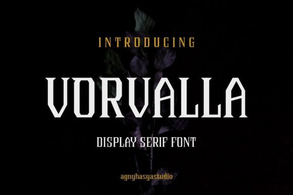 Vorvalla: Gothic Serif Font for Editorial Design and Branding