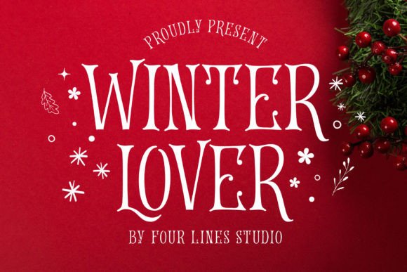 Winter Lover: A Festive Serif Font for Campaigns That Sparkle