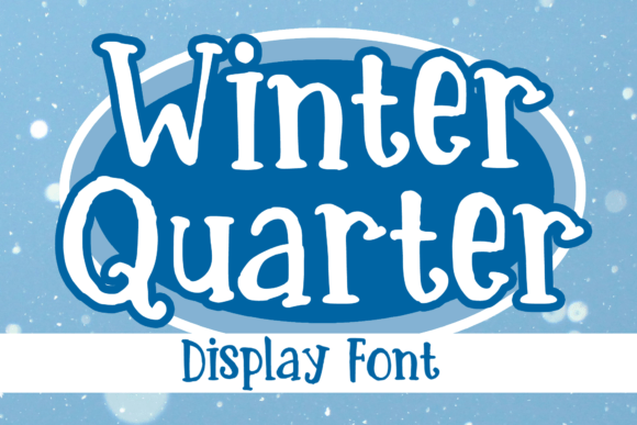 Winter Quarter: A Cozy Serif Font for Winter-Themed Editorial Design